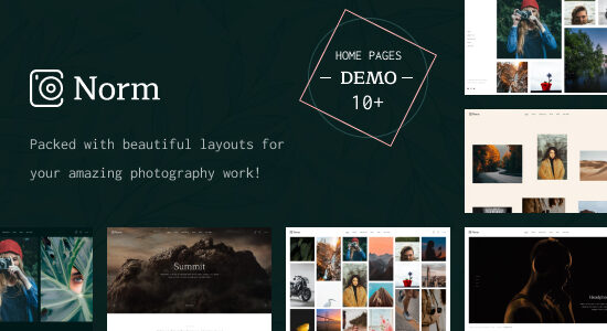 Norm - Chủ đề WordPress Elementor cho nhiếp ảnh