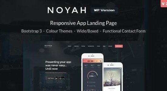 Noyah - Chủ đề WordPress cho trang đích ứng dụng