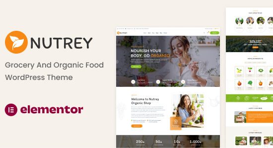 Nutrey - Chủ đề WordPress cho cửa hàng thực phẩm hữu cơ