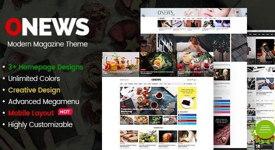 ONews - Chủ đề báo và tạp chí hiện đại WordPress (Sẵn sàng cho giao diện di động)