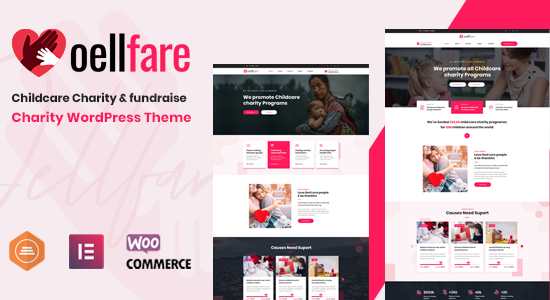 Oellfare - Chủ đề WordPress từ thiện