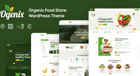 Ogenix - Chủ đề WordPress cho Cửa hàng Thực phẩm Hữu cơ