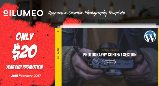 Oilumeo – Chủ đề WordPress Nhiếp ảnh sáng tạo đáp ứng