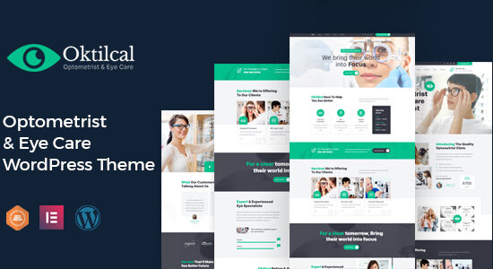 Oktilcal - Chủ đề WordPress chăm sóc mắt