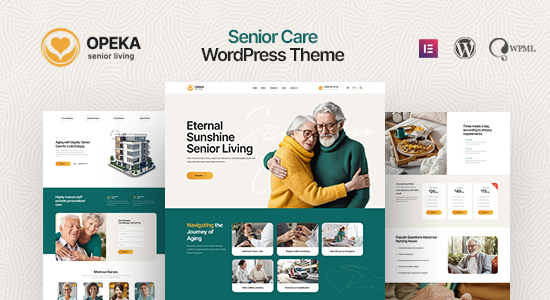 Opeka - Chủ đề WordPress về chăm sóc người cao tuổi và điều dưỡng người cao tuổi