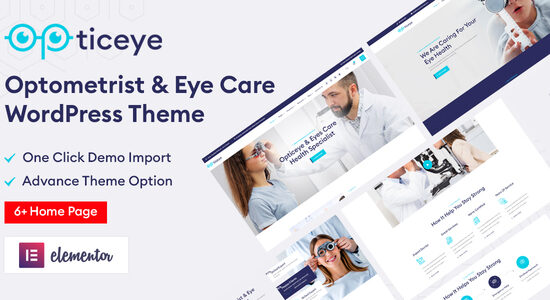 Opticeye - Chủ đề WordPress về bác sĩ nhãn khoa và chăm sóc mắt