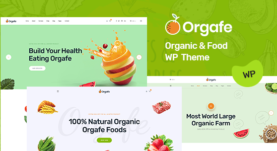 Orgafe - Chủ đề WordPress Thực phẩm hữu cơ