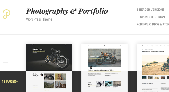P Dojo - Chủ đề WordPress về nhiếp ảnh và danh mục đầu tư