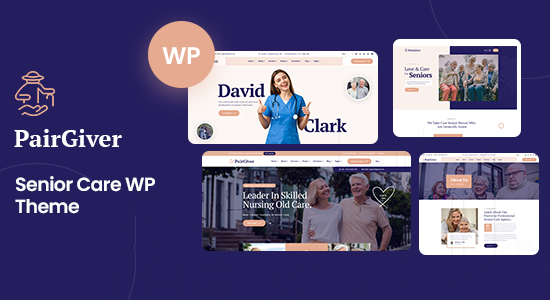 PairGiver - Chủ đề WordPress chăm sóc người cao tuổi