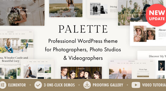 Palette — Danh mục nhiếp ảnh gia WordPress