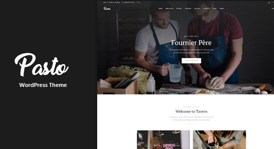 Pasto - Chủ đề WordPress đáp ứng cho nhà hàng & quán cà phê