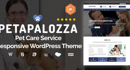 Petapalozza - Chủ đề WordPress về dịch vụ chăm sóc thú cưng