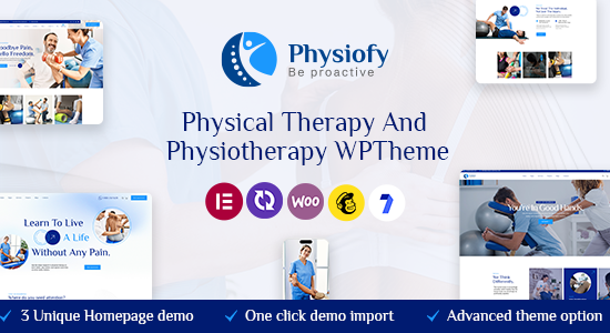 Physiofy - Chủ đề WordPress về vật lý trị liệu và nắn xương