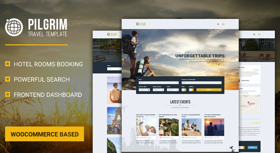Pilgrim — Chủ đề WordPress Đặt chỗ Du lịch