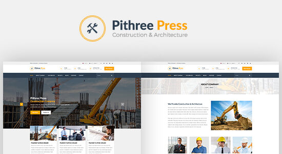 Pithree – Chủ đề WordPress về Xây dựng & Xây dựng