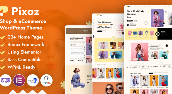 Pixoz - Chủ đề WordPress cho cửa hàng thời trang và thương mại điện tử