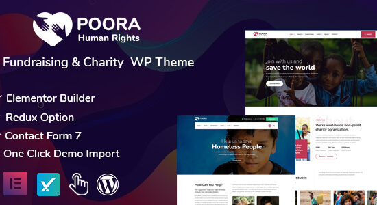 Poora - Chủ đề WordPress gây quỹ và từ thiện