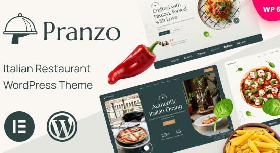 Pranzo - Chủ đề WordPress Nhà hàng Ý