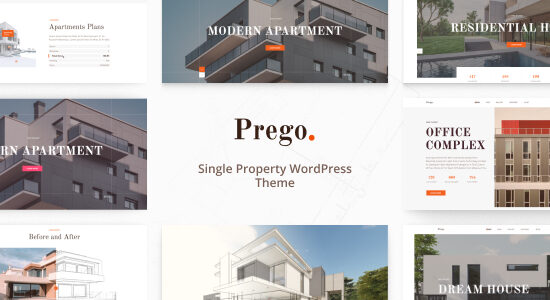 Prego - Chủ đề WordPress cho bất động sản đơn lẻ