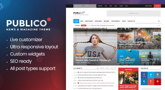 Publico - Chủ đề WordPress tạp chí hiện đại