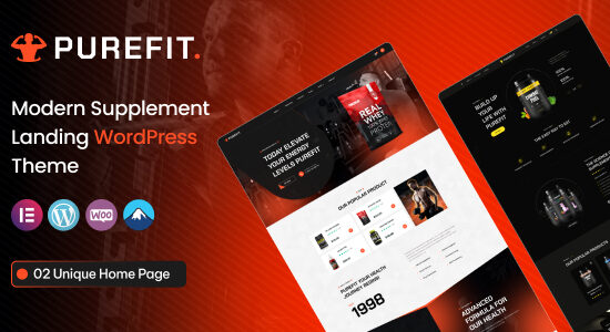 Purefit - Chủ đề WordPress bổ sung sức khỏe