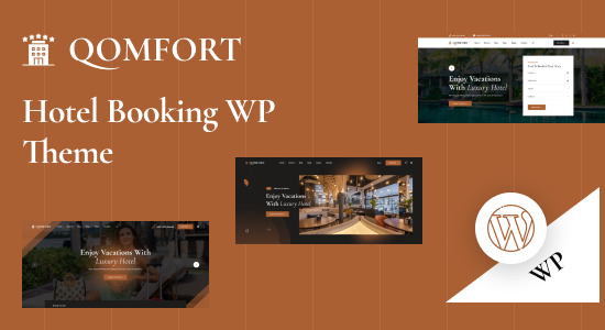 Qomfort - Chủ đề WordPress Đặt phòng khách sạn