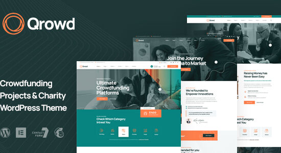 Qrowd - Dự án gây quỹ cộng đồng & Chủ đề WordPress từ thiện