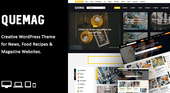 Quemag – Chủ đề WordPress sáng tạo dành cho Blogger