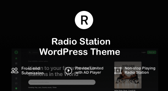 Radion - Chủ đề WordPress của Đài phát thanh