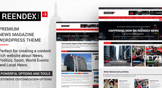 Reendex - Chủ đề WordPress cho tạp chí tin tức phát sóng