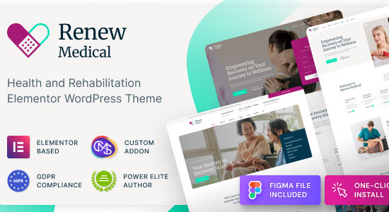 Renew Medical - Phòng khám vật lý trị liệu và phục hồi chức năng Theme WordPress y tế