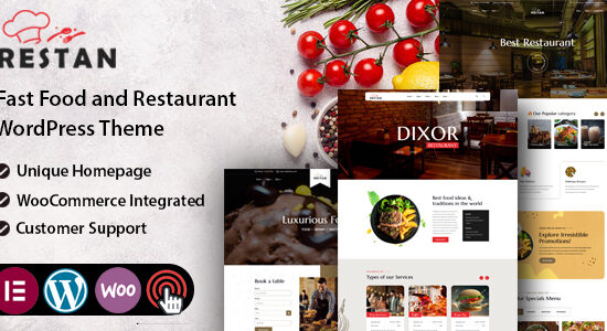 Restan - Chủ đề WordPress nhà hàng