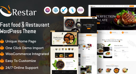 Restar - Chủ đề WordPress về nhà hàng và thức ăn nhanh