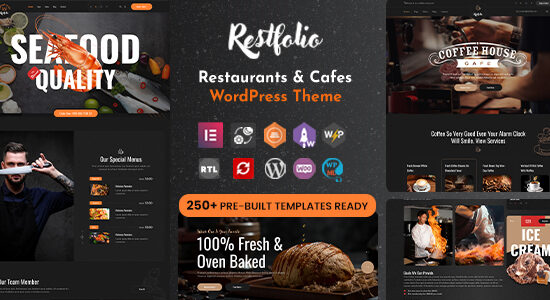 Restfolio - Chủ đề WordPress Nhà hàng & Quán cà phê Elementor