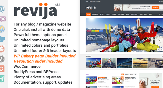 Revija – Chủ đề WordPress cho Blog/Tạp chí