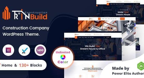 RinBuild - Công ty xây dựng WordPress Theme + RTL