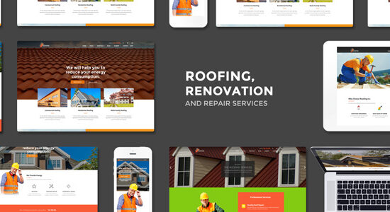 Roofing - Dịch vụ cải tạo & sửa chữa Theme WordPress