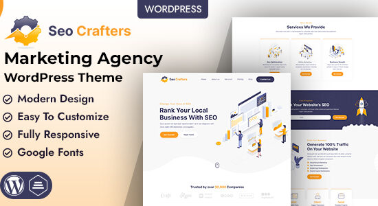 SEO Crafters | Chủ đề WordPress của Cơ quan Tiếp thị