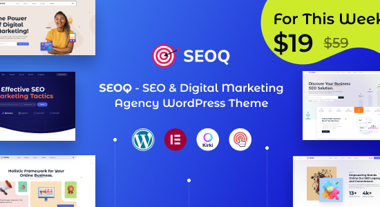 SEOQ – Chủ đề WordPress cho công ty SEO & Tiếp thị kỹ thuật số