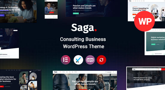 Saga - Chủ đề WordPress tư vấn kinh doanh