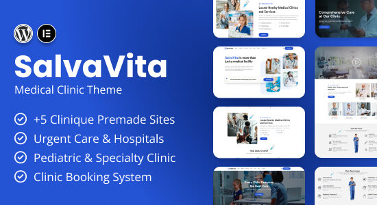 SalvaVita - Chủ đề WordPress cho phòng khám y tế