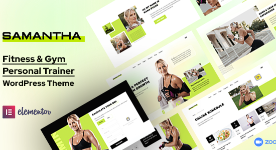 Samantha - Chủ đề WordPress về Huấn luyện viên cá nhân & Thể hình