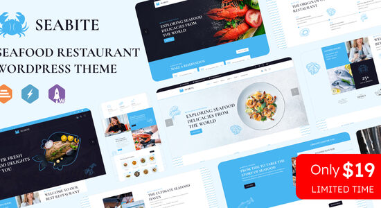 Seabite - Chủ đề WordPress Nhà hàng hải sản