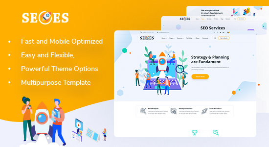 Seoes - Chủ đề WordPress của Cơ quan Tiếp thị