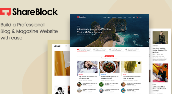 ShareBlock - Chủ đề WordPress cho tạp chí và blog