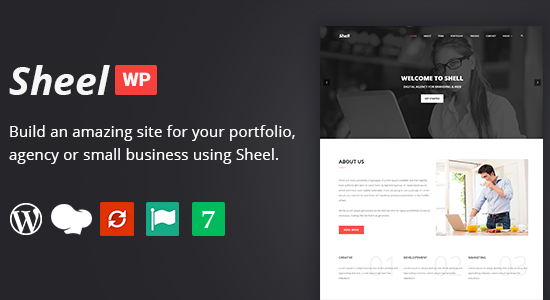 Sheel - Chủ đề WordPress cho trang đích kinh doanh và công ty sáng tạo