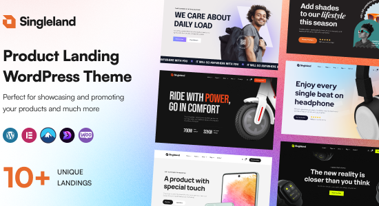 Singleland - Chủ đề WordPress trang đích sản phẩm