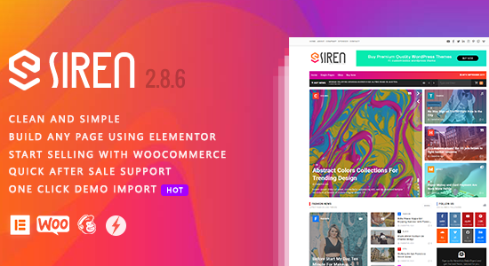 Siren - Chủ đề WordPress Elementor của Tạp chí Tin tức