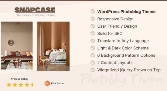 Snapcase - Chủ đề WordPress Photoblog đáp ứng