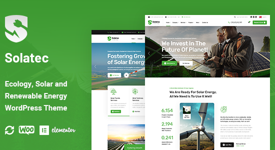 Solatec - Chủ đề WordPress về Sinh thái & Năng lượng Mặt trời
